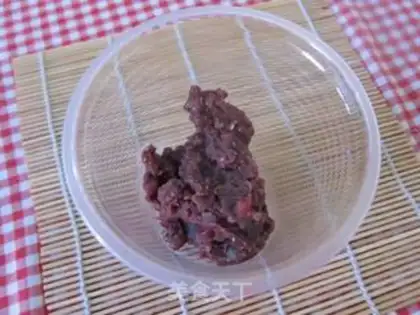 Make Three red bean ice step 2