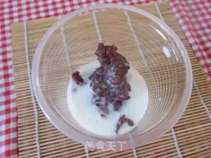 Make Three red bean ice step 3