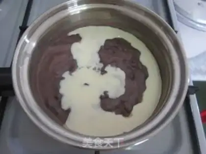Make Red bean milk popsicle step 7