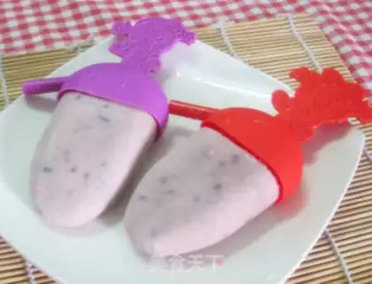 Make Red bean milk popsicle step 13