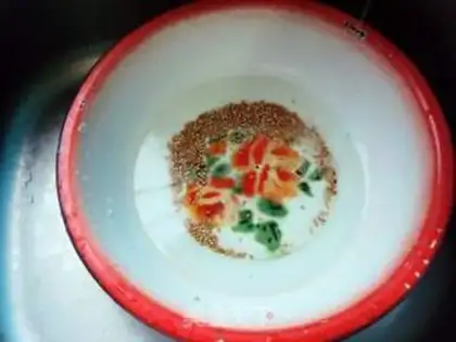 Make Suffering rice porridge step 1