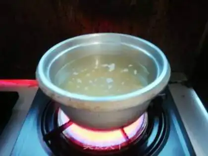 Make Suffering rice porridge step 4