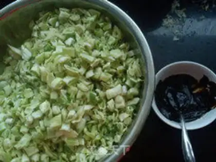Make Bean buns step 1