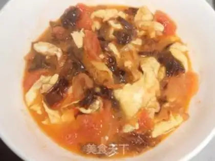 Make Tomato egg and purple soup step 5