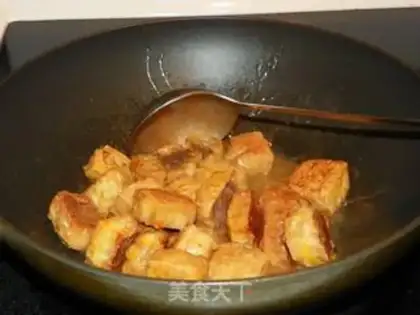 Make Bean bubbling pork step 6