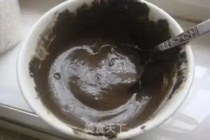 Make Black sesame sauce step 4