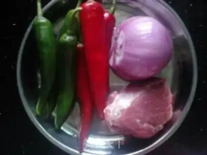 Make Spicy meat step 0