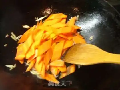 Make Fried carrot beans step 4