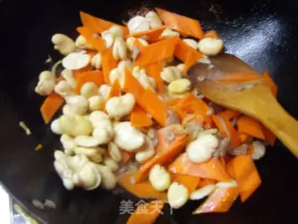Make Fried carrot beans step 5