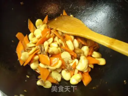 Make Fried carrot beans step 8