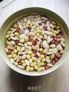 Make Four bean water step 1