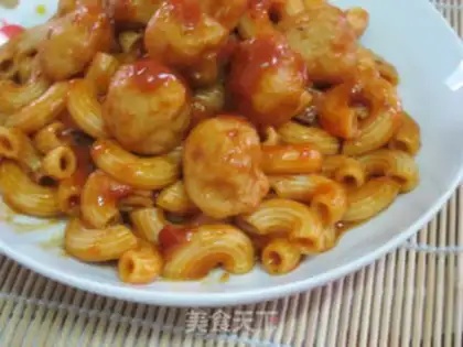 Make Fishball macaroni step 7