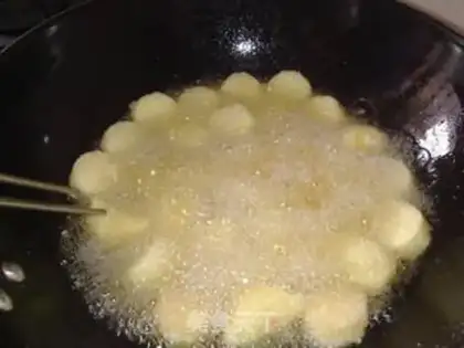 Make Golden pins and Japanese tofu step 6