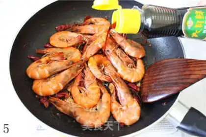 Make Spicy shrimp step 4