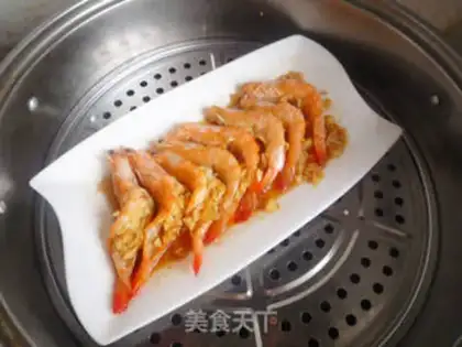 Make Garlic on back shrimp step 7