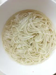 Make Spam noodles step 1