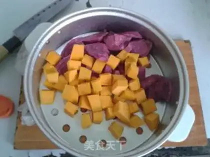 Make Potato pumpkin snack step 0