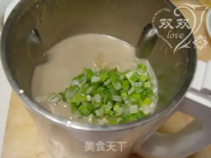 Make Beef leather egg congee step 9