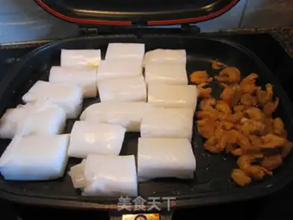 Make Shrimp rice sausage powder step 5