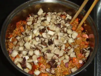 Make Frozen mushroom sausage step 7