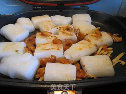 Make Shrimp rice sausage powder step 7