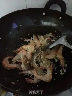 Make ♪ Turn on the peppers and shrimp ♪ step 5