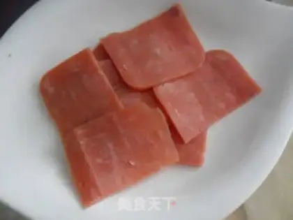 Make Ham eggcake step 3