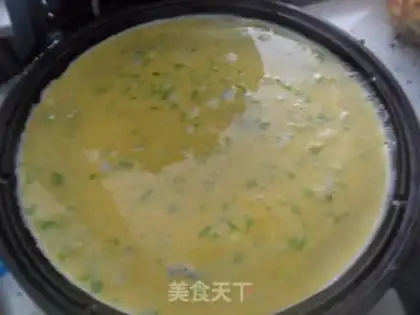 Make Ham eggcake step 5