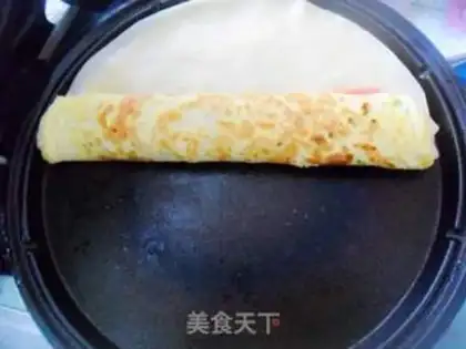 Make Ham eggcake step 8