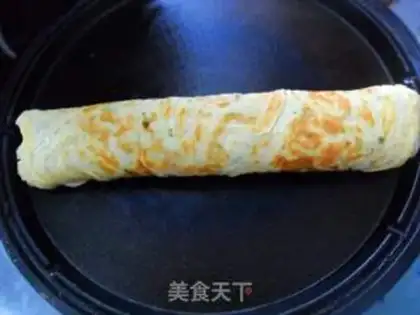 Make Ham eggcake step 9