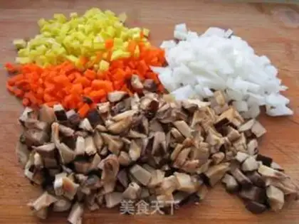 Make Tofu with mushrooms step 1