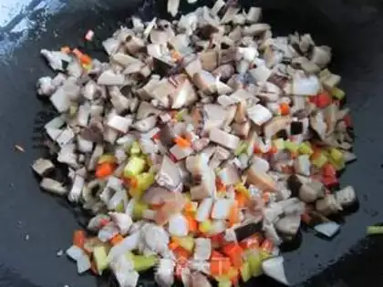 Make Tofu with mushrooms step 7