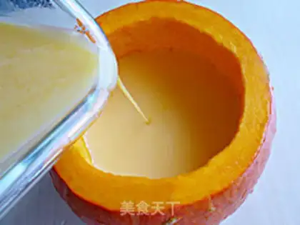 Make Pumpkin caramel pudding step 9