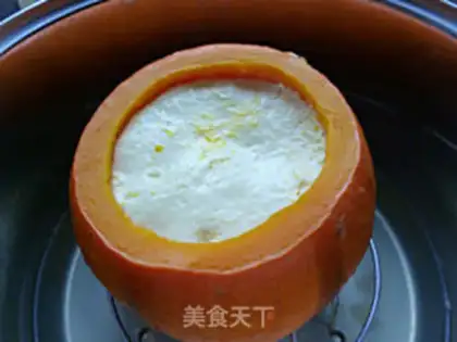 Make Pumpkin caramel pudding step 11