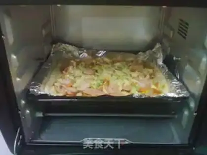 Make Shrimp ham bacon pizza step 22