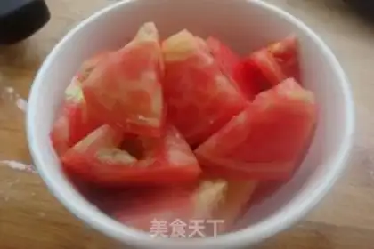 Make Tomato mashed tofu step 1