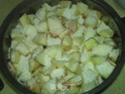 Make Sugar peaches step 1
