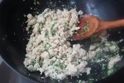 Make Chicken tofu step 6