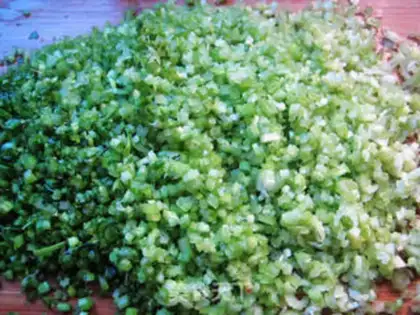Make Celery pork and meat step 3