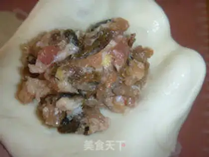 Make Plumbs dry meat buns step 13
