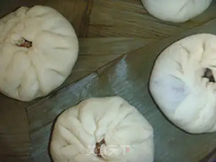 Make Plumbs dry meat buns step 15