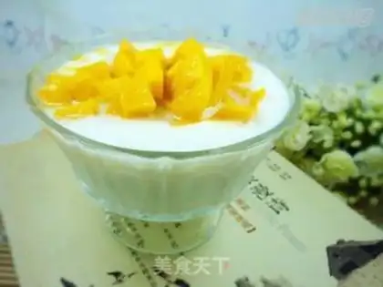 Make Homemade mango yogurt step 5