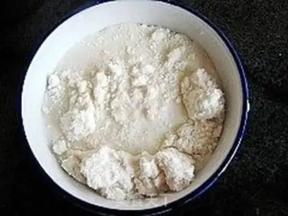 Make Coconut egg step 1