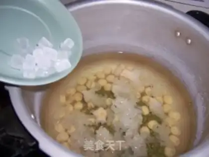 Make Silver-eared green bean porridge step 5