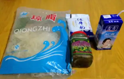 Make Almond tofu step 0