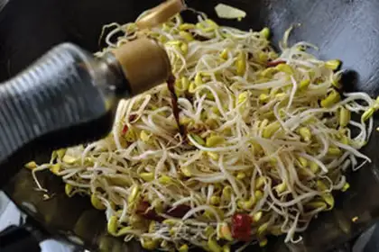 Make Dry black bean sprouts step 4