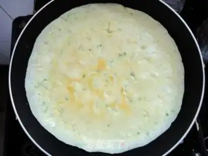 Make Onion egg pancakes step 8