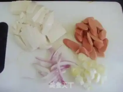 Make Korean tofu soup step 1