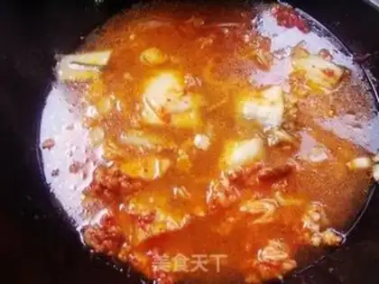 Make Korean tofu soup step 4