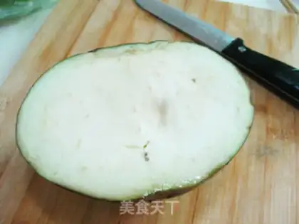 Make Spam sauce and eggplant step 0